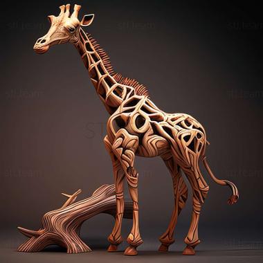 3D model giraffe (STL)